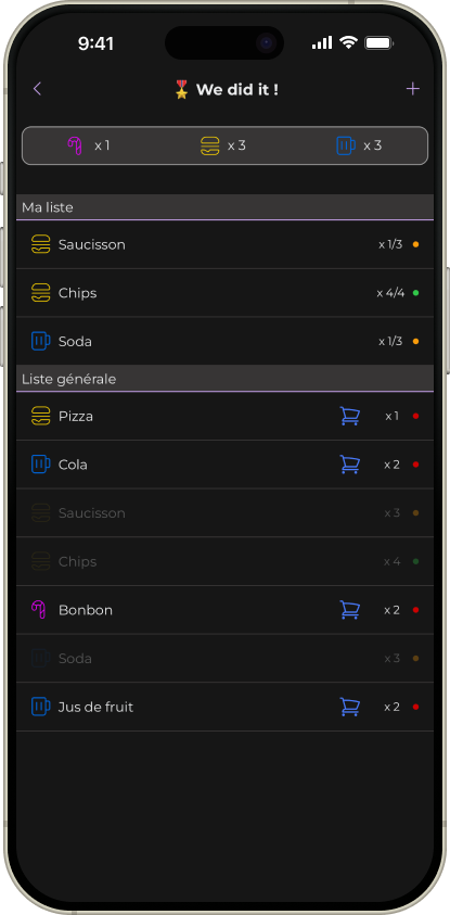 Liste collaborative